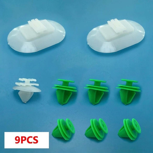10 Clip Di Fissaggio In Metallo Per Rivestimenti Interni Auto – Compatibili VW, Audi, Seat