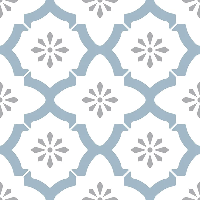 Wallpops FP2943 Piastrelle per pavimenti in peeling e bastone Alfama, multicolore, 12 x 12 pollici