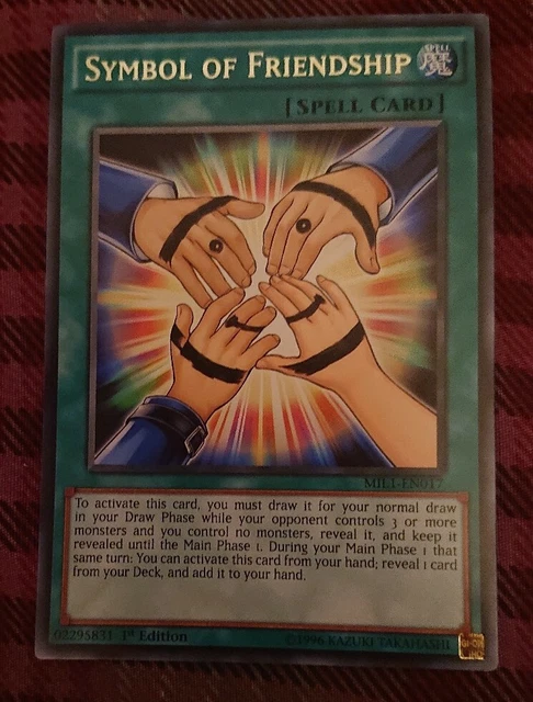SYMBOL OF FRIENDSHIP MIL1-EN017 Rare Yu-Gi-Oh Card 1st Edition New 0.99 -  PicClick UK