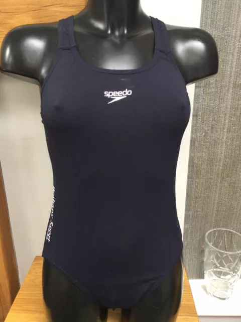 Ladies Speedo Endurance Swimming Costume Swimsuit Size 16/38 Navy Blue