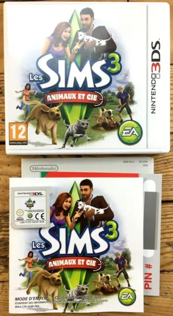 Les Sims 3 Animaux & Cie Nintendo Complet Boîte Notice Pal Français Cib Ovp Iii