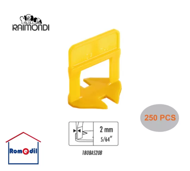 Distanziatori Autolivellanti Livellanti Raimondi Levelling System Rls 2 Mm 250Pc