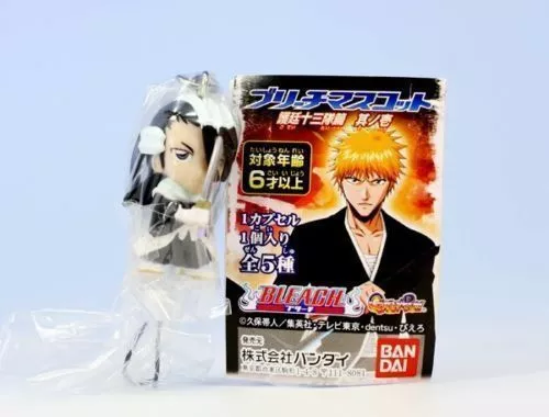 Bandai Bleach Gotei 13 Soul Reapers EX 1 Phone Strap Figure Byakuya Kuchiki