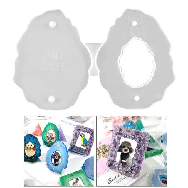Klar Foto Rahmen Form Silikon Form Ornament DIY Epoxy Harz Casting Formen