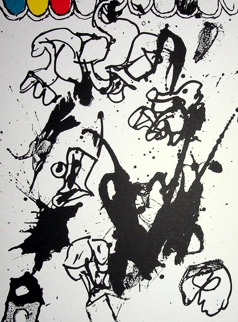 Lithographie Originale Pierre Alechinsky - Signée - Très Bon état