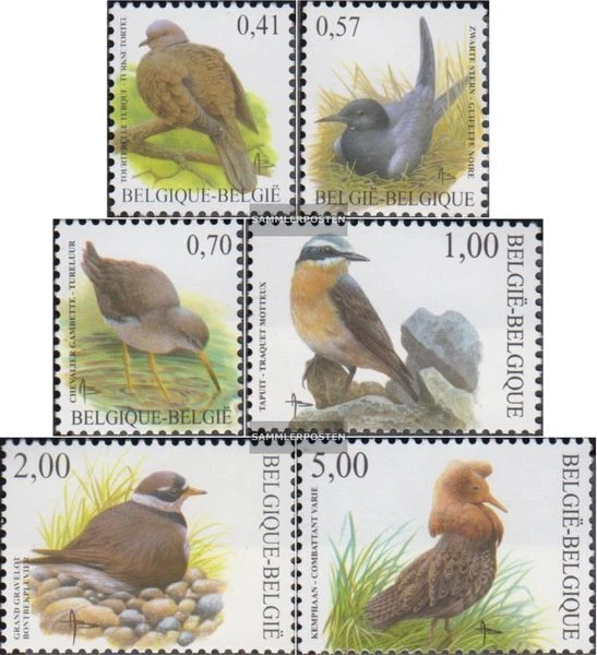 Belgique 3185-3190 (complète edition) neuf avec gomme originale 2002 Oiseaux