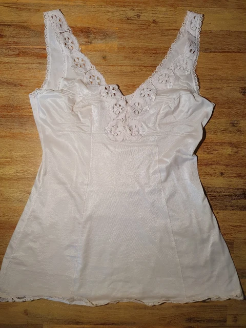 RARITÀ: bella canottiera classica NYLTEST Perlon, taglia 40, pelle * VINTAGE
