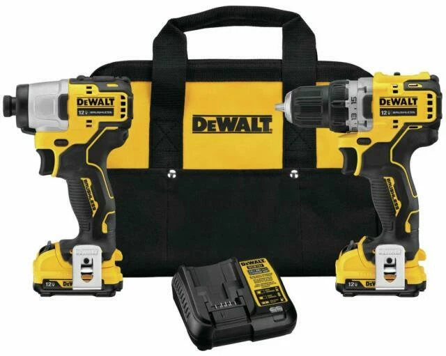 DEWALT DCK221F2 12V MAX Brushless Cordless Drill and Impact Driver Kit