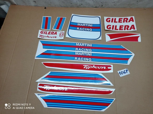 Adesivi Martini Racing piaggio  Typhoon 50cc decalcomania Gilera storm