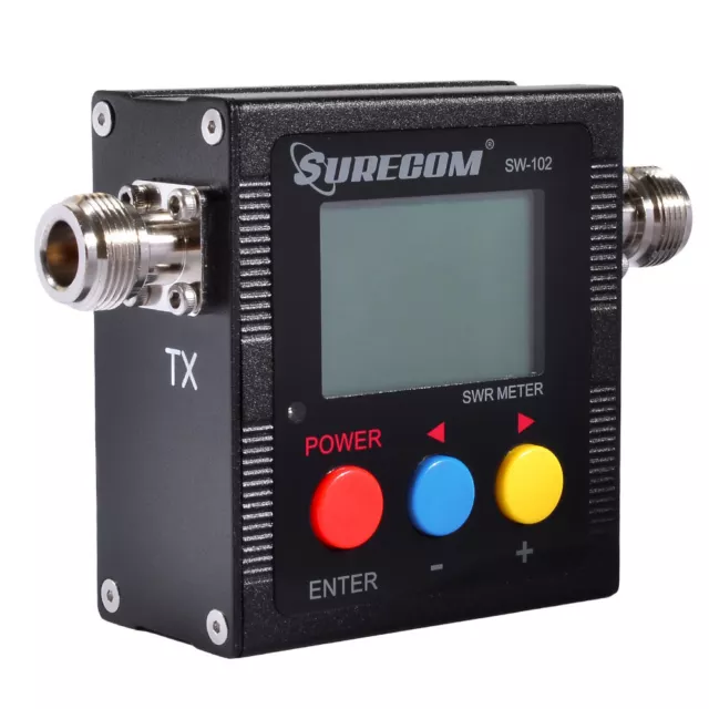 Surecom SW-102 Digital Antenna Power &SWR Meter VHF/UHF 125-525MHz