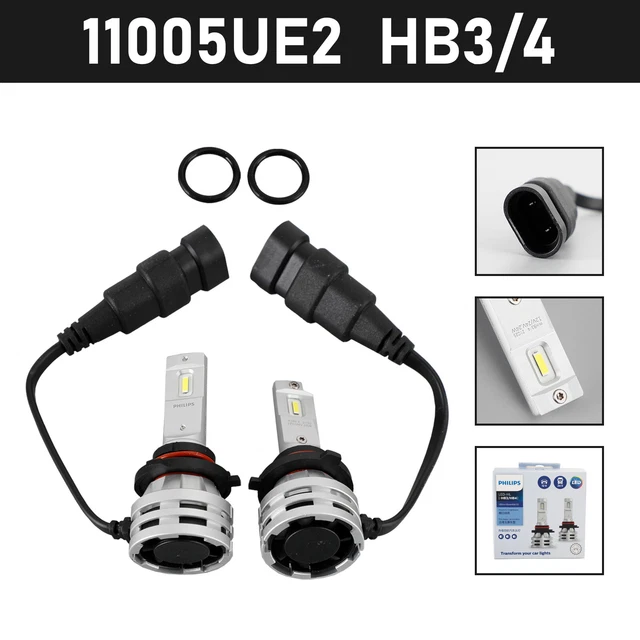 POUR PHILIPS 11005UE2X2 Ultinon Essential G2 LED Headlight HB3/4 24W ...