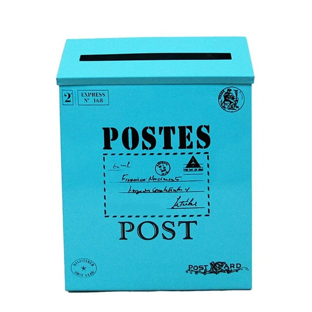 Briefkasten, Vintage-Wandmontage-Briefkasten, Briefkasten für DraußEn, Anti7290