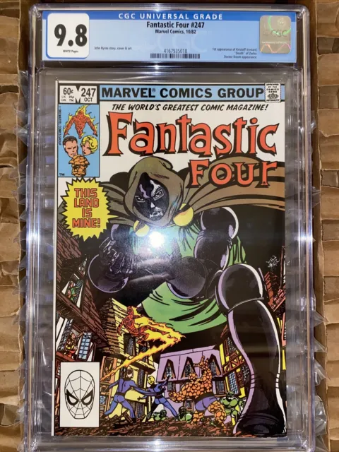 Fantastic Four 247 CGC 9.8 NM/M WP 1st Kristoff Vernard Doctor Doom Byrne Cover