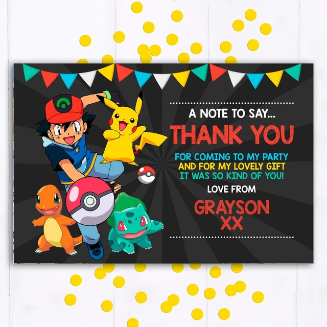 thank you pokemon cards Build Your Own - Birthday Card main image 1