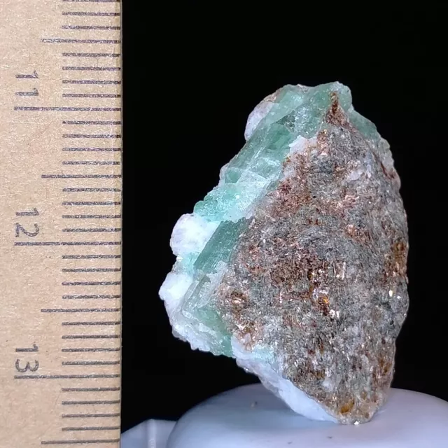 Rough Beryl var Emerald natural crystal in Mica Schist 28ct Australian stock