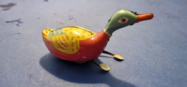 Ente aus Blech zum aufziehen aus Konvolut,Sammlung sehr alt und selten