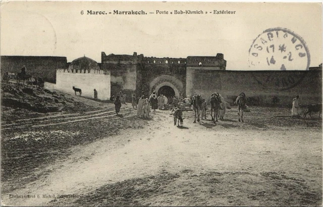 CPA AK MAROC MARRAKECH Porte a Bab-Khmich (10567)