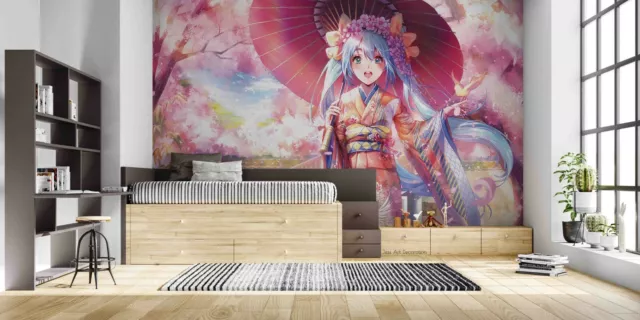 Adesivo de parede anime 3D menino menina Naruto desenho Ninja Samurai mangá  vinil mural-90X60CM-A_4060CM