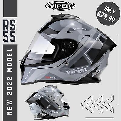 Viper Rs55 Full Face Motorbike Crash Helmet Pinlock Motorcycle Race Track Helmet