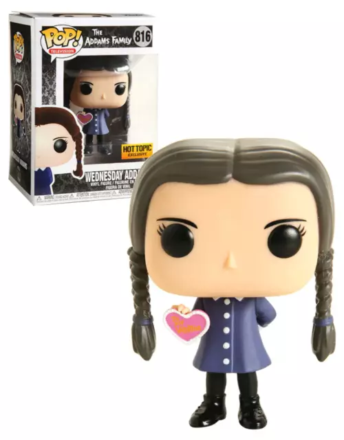 Funko POP! Television: The Addams Family - Wednesday Addams (Hot Topic)(Damaged