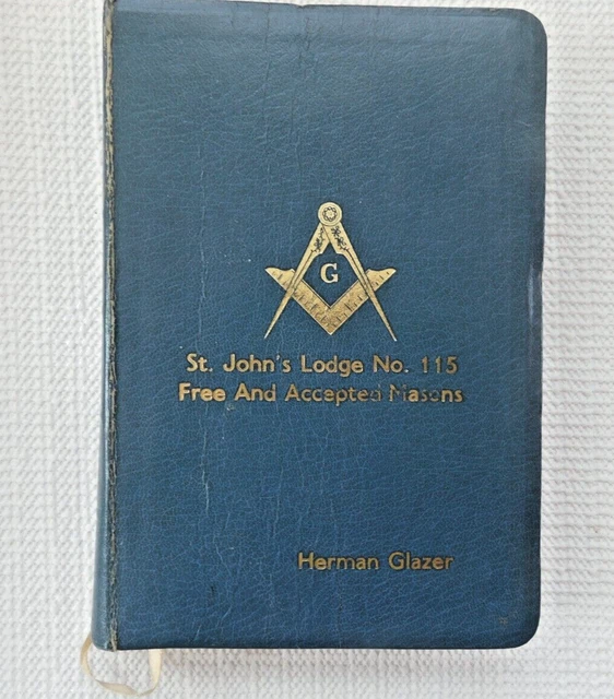 St.John's Lodge No. 115 Free and Accepted Masons Holy Bible - Herman Glazer