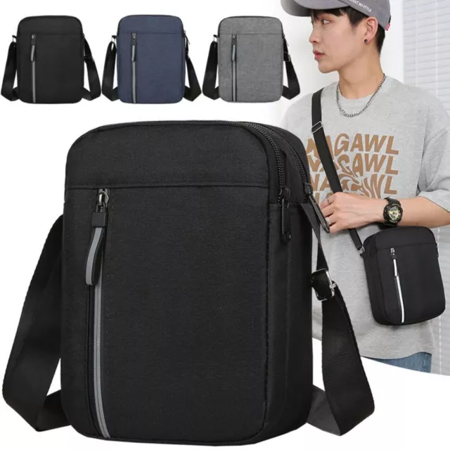 Large Capacity Crossbody Bag Nylon Messenger Bag Fashion Travel Bag  Men