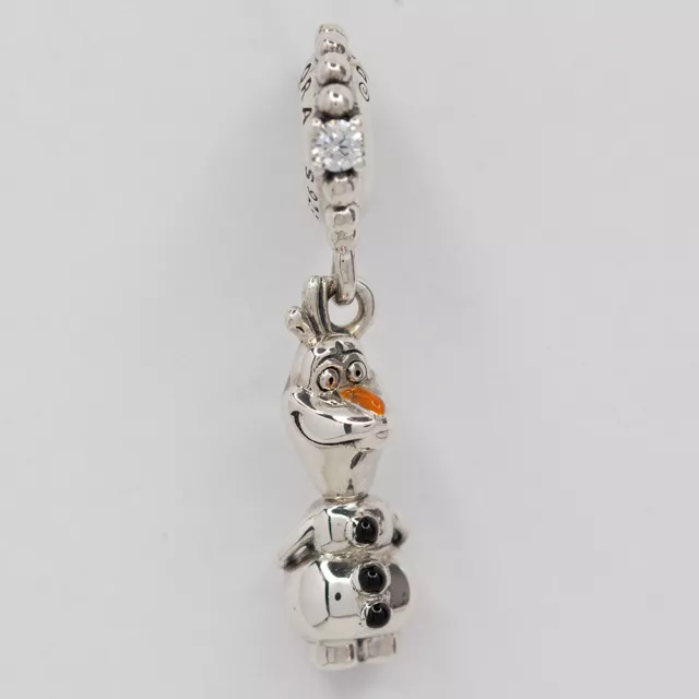 New Authentic Pandora Charm Disney Pandora Olaf Frozen 798455C01 W Suede Pouch