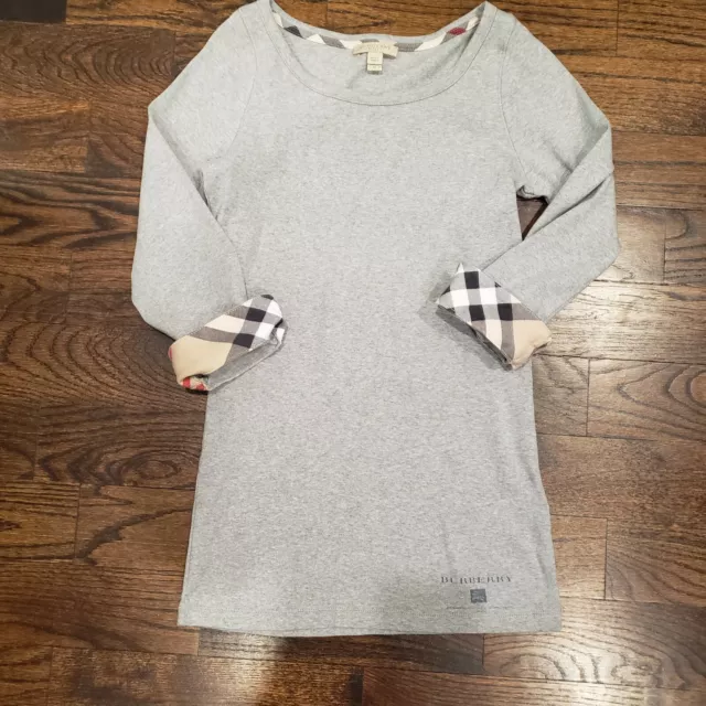 Burberry Brit Grey Long Sleeve top size M