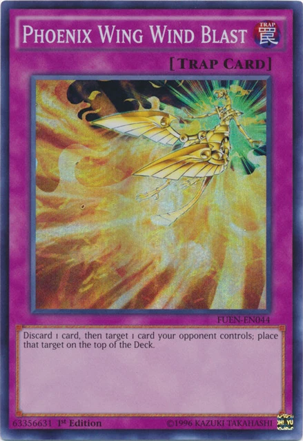 1x Phoenix Wing Wind Blast - FUEN-EN044 - Super Rare - 1st Edition FUEN - Fusion