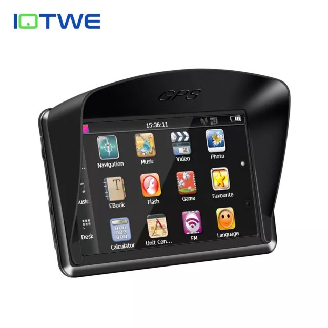 IOTWE 5 Inch Car Truck GPS Navigation Lorry Coach HGV Navigator SAT NAV 8GB ROM