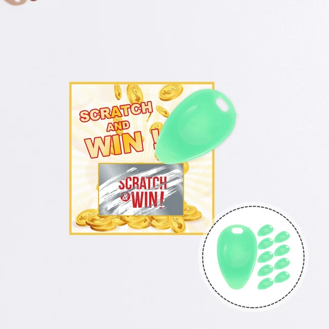 SET OF 2 Thumb Scratcher Instant Scraper Plastic (10 Water Droplets) £11.68 PicClick UK