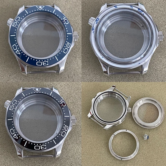 MINERAL MIRROR WATCH Case Bezel 42mm Stainless Steel Case For NH35/NH36 ...