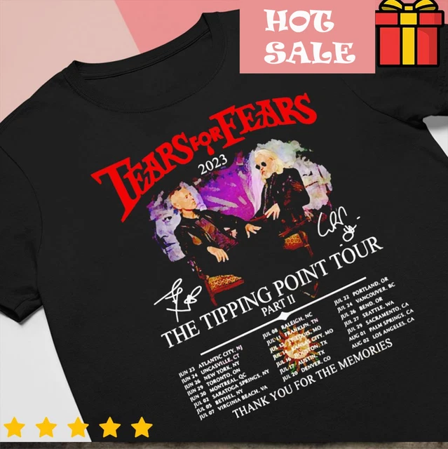 TEARS FOR FEARS 2023 The Tipping Point Tour Tshirt Tour 2023 EE2000