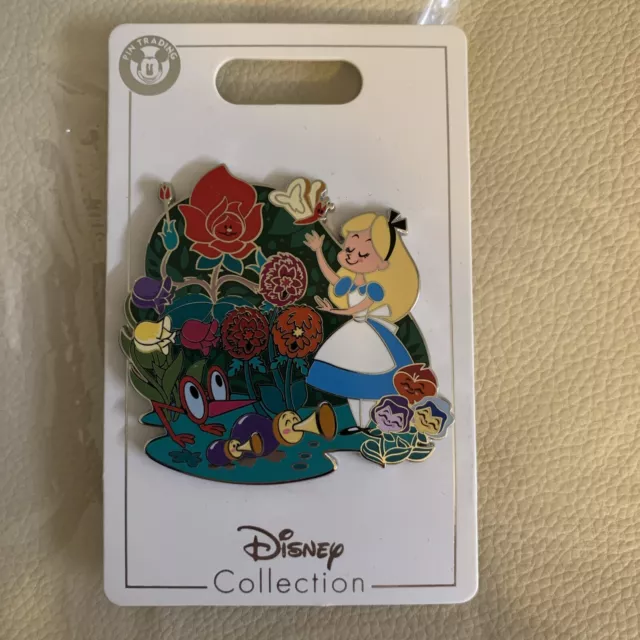 Disney Parks Alice in Wonderland Family Series Flowers Garden Trading Pin - NEW