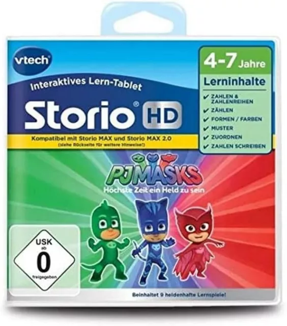 Vtech 80-271104 - Storio Max-Lernspiel PJ Masks HD  9 Lernspiele V