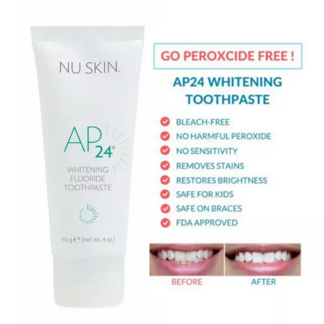 100% NU SKIN® AP24 Teeth Whitening Fluoride Toothpaste For Teeth Whitening UK