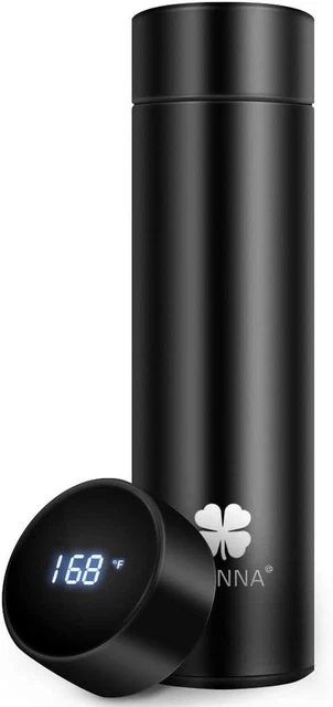 Coffee Thermos,Coffee Bottle,Tea Infuser Bottle,Smart Sports Water Bottle with L