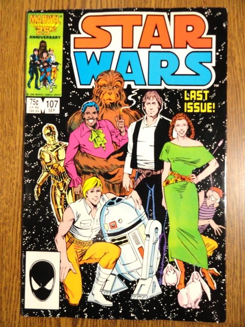 Star Wars #107 Rare Last Issue Key Luke Han Solo Leia 1st Print Low Run Marvel