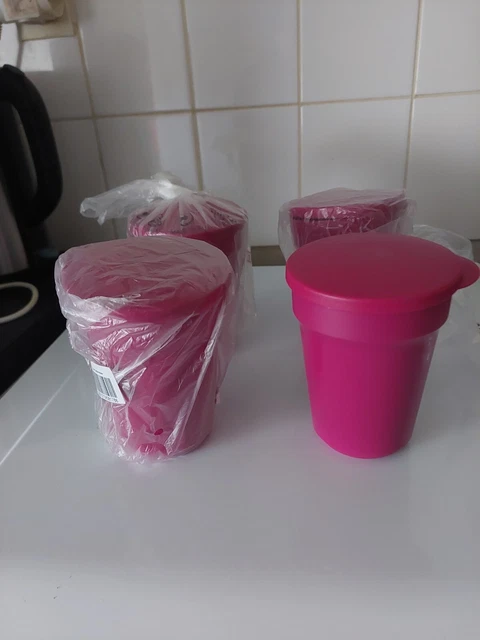 Grand Saladier Tupperware 4,5L Avec Couvercle - Couleur Orange, Jaune Et Bleu