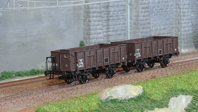 Set De 2 Wagons HO REE WB-367 - Wagons Coke Arbel 3 Portes Ép. III - 1:87 - Neuf