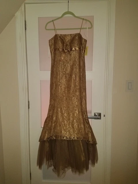 blondie nites by linda bernell brown dress Brown crochet maxi dress - Harmony Moka