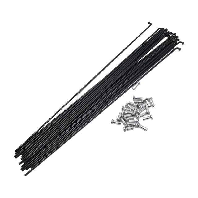 HLQXHM E-Bike Speichen 40 Stück - 3,0mm Durchmesser J-Bend 45# Stahl