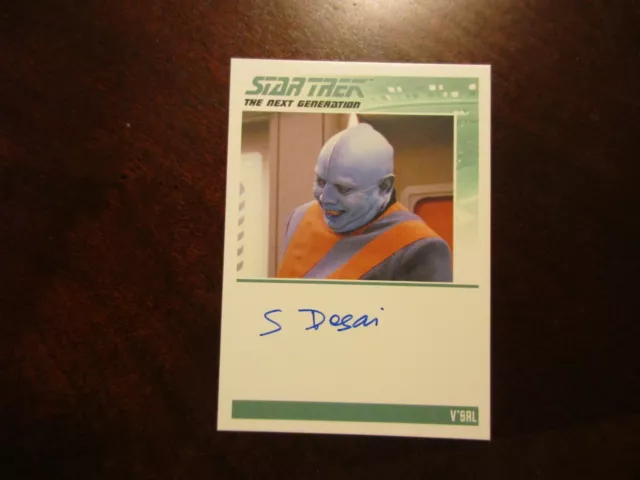 Star Trek Il Next Generation Archivi & Incisioni Shelly Desai Autografo Tng