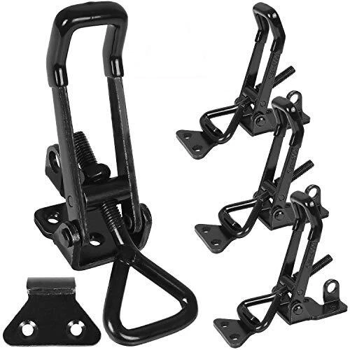 Adjustable Toggle Clamp, 660 lbs Holding Capacity Toggle Latch Hasp Clamp GH-...