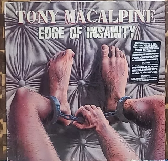 Tony Macalpine Edge Of Insanity Shrapnel Records Billy Sheehan LP ÁLBUM DE VINILO