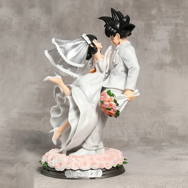 Mariage de Son Goku Chichi DRAGON BALL Z Couple Marié Figurine Chi-Chi Sangoku