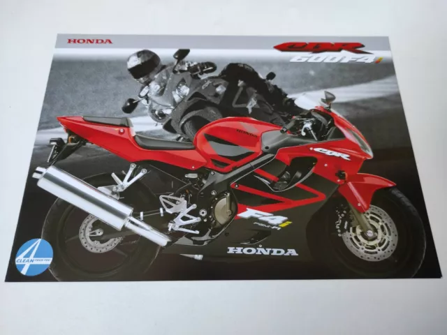 Honda CBR 600 F4i de 2002 Japan Prospectus Catalogue Brochure Moto