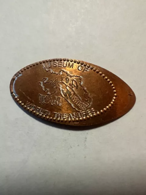 Museum of World Treasures IVAN Elongated Smashed Coin Penny