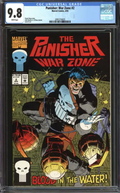 Punisher War Zone #2 Cgc 9.8 White Pages // Marvel Comics 1992