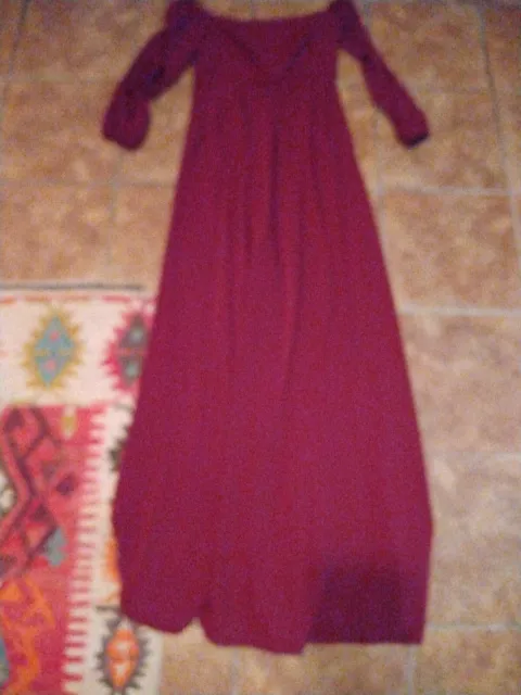JILL STUART NEIMAN Marcus Designer gowndress burgundy maxi S/M NWT $169 ...